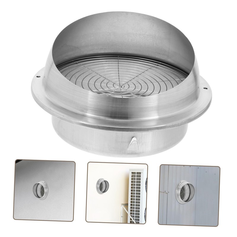 Tofficu Exterior Wall Vent Cover Stainless Steel Exhaust Vent Cap