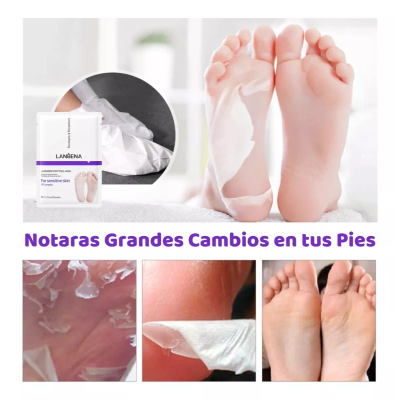 Universo en Linea Mascarilla Exfoliante De Pies Lanbena Elimina Piel