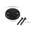 CalcMetal Dual Hole Bathtub Drain Overflow Plate with Two Matching