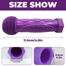 2 Pcs Bike Handle Cover Non-slip Kids Scooter Handlebar Soft Rubber Handlebar Grips for Kids Mini or Max Micro Scooter/Wheel Scooters Blue (Purple)
