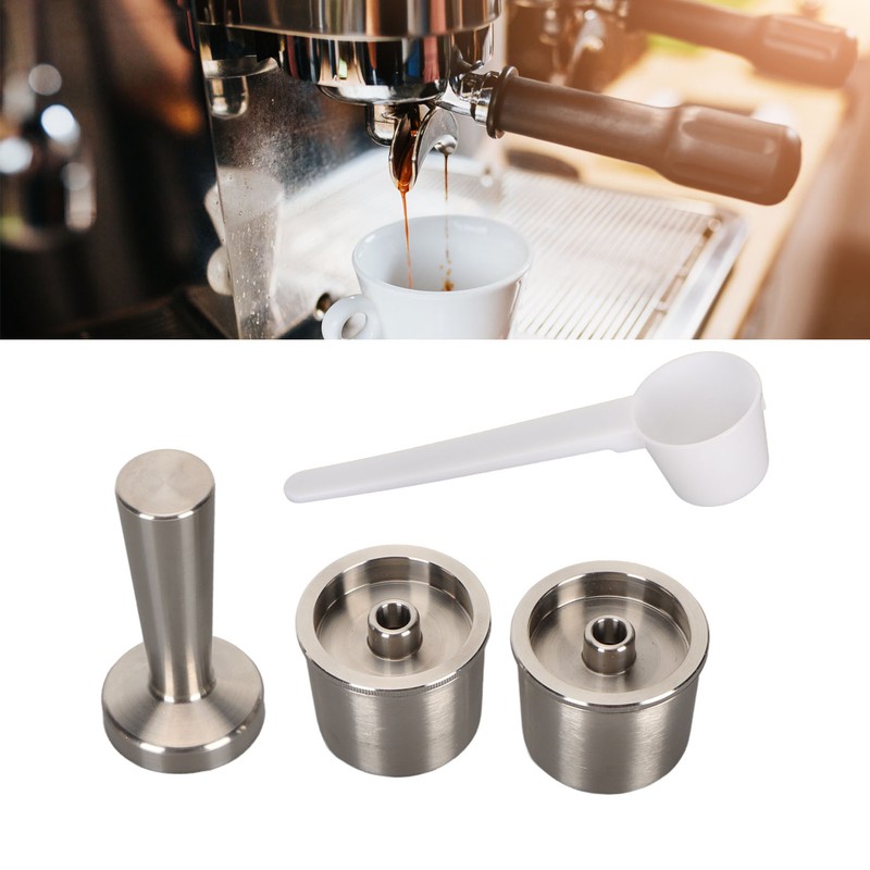 Stainless Steel Refillable Coffee Capsules Eco Friendly Reusable Coffee Pods