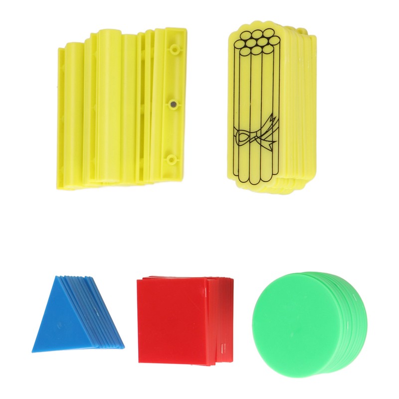 50PCS Magnetic Geometry Shapes Set Multifunctional Puzzle Educational Math Teaching