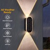 Solar Fence Lights Outdoor - 3000/4000/6000K 3 Modes,Up & Down