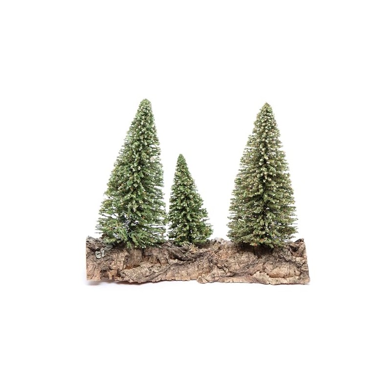Holyart Three Pine on Rock for DIY Nativity Scene