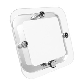 Dream lighting 12 V LED Lamp for Motorhome, Acrylic Modern Design Ceiling Light, 1.8 W125 lm, Warm White, 3000 K, 9 x 9 cm, LED Under-Unit Light, Caravan, Camper, RV, Boat, Interior Lighting