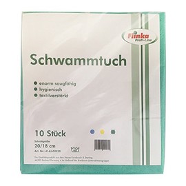 Flinka Sponge Cloth Sponge Cloths 20 x 18 cm Green (Pack of 10)