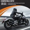 ECOTRIC Universal Tinted Windshield 18"x16" Compatible with Yamaha Honda Suzuki