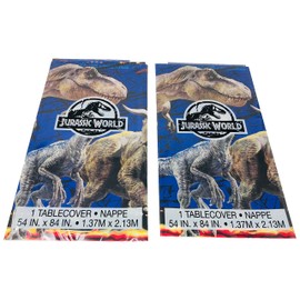 Jurassic World Fallen Kingdom Plastic Tablecover Party Supplies, 2 Pack