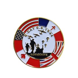 1944 D DAY 80th Anniversary Normandie Pin Badge Brooch Veterans Memorabilia Gift Decorations (2)