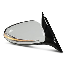 PIT66 Side Door View Mirror W/Blind Spot Right Passenger Side White 1pcs Compatible with Benz W213 E Class E300 2016-2020