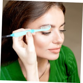 NOLITOY 2sets Professional Eyelash and Brow Comb Folding Makeup Tool Ergonomic Handle for Day Natural Look 6pcs*2 Random Color