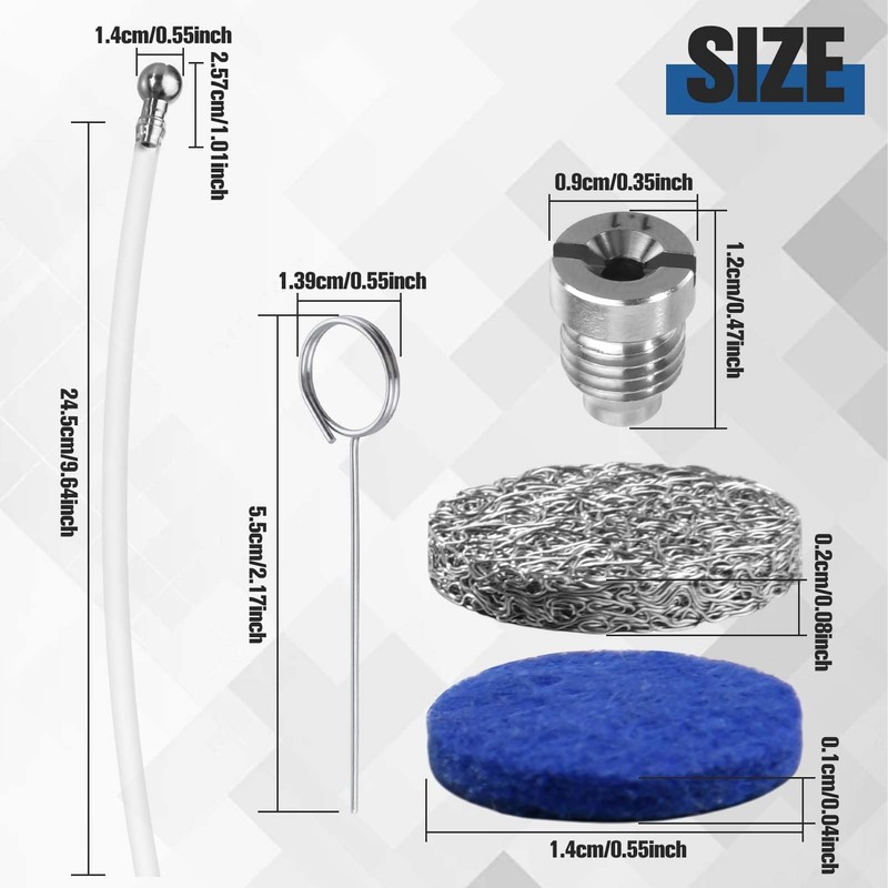 GOLD DEER 2 Sets Foam Cannon Orifice Kit, 1.1mm Stainless