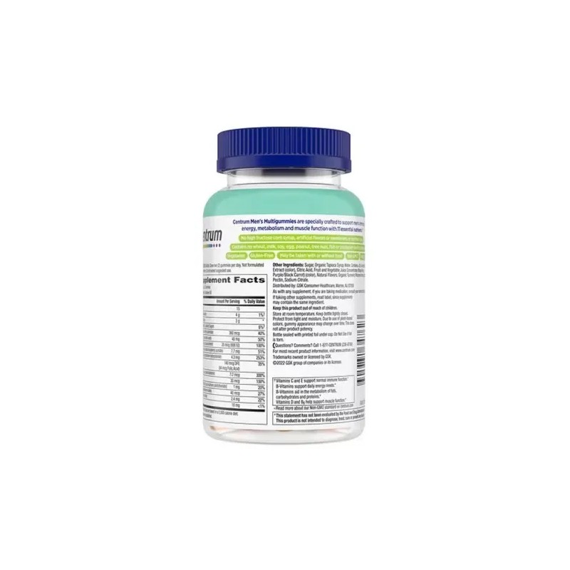 Centrum 100 Gomitas Frutales Multivitamínicas Hombres