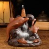 Ornamental Backflow Incense Burner Incense Holder Home Ornament with Dolphin