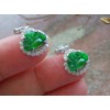 Certified Icy Green Sterling Silver 0.925 Natural A Jade jadeite