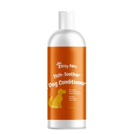 Dog Conditioner with Oatmeal, Aloe Vera & Shea Butter - Natural Grooming Pet Wash for Skin & Coat - Anti Itch Formula - Vanilla Bean Scent - 16 OZ