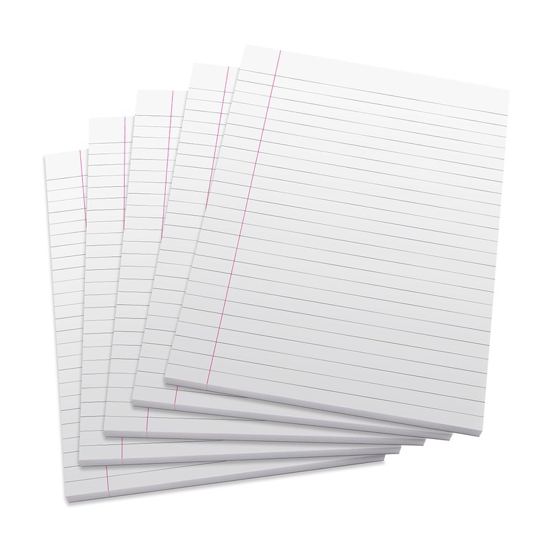 The Worcestershire Stationery Company A5 lined note pad, pack of