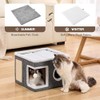 Cat Beds for Indoor Cats, Large Cat Cave with Fluffy