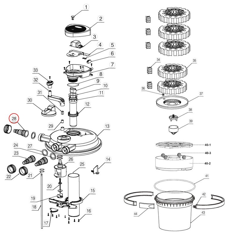 Spare Part: SunSun CPF-5000 & CPF-10000 Pressure Pond Filter big