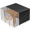 Cubierta cuadrada para mesa de patio, fundas impermeables para mesa