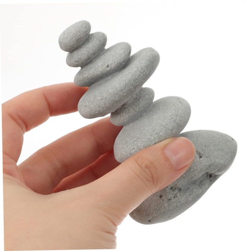 SUPVOX Exquisite Craftsmanship Outdoor Landscape Stone Zen Stacking Stones for