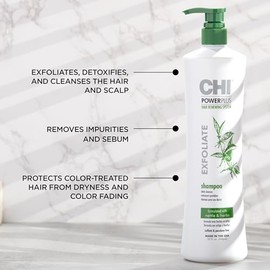 CHI Powerplus Scalp Renew System Exfoliate Shampoo 32oz, 2