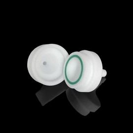 PTFE Shell Membrane Filter Holder, 1 Pcs Teflon Gas Sampling Membrane Clip, Reusable Filter Connector for Diameter 25mm/37mm/40mm/47mm/90mm Membrane Filter (for Diameter 25mm Membrane)