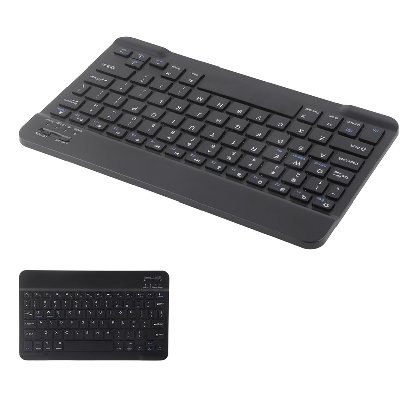 Wireless Bluetooth Keyboard 10Inch Lightweight UltraWide for Android IOS/Windows(Black )