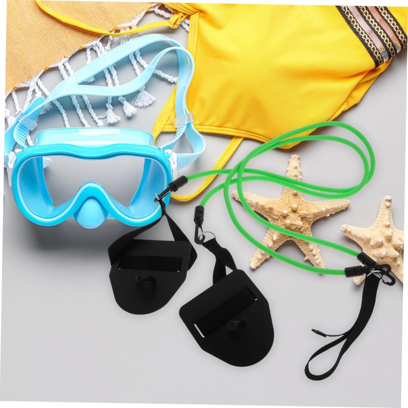 Gatuida Swimming Strength Training Drag Belt Freestyle Arm Paddles Pool