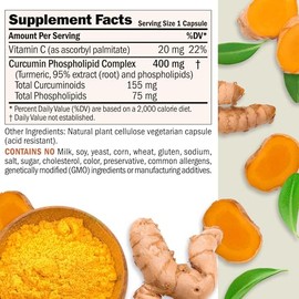 Andrew Lessman Turmeric Extract 400mg - High Potency Capsules