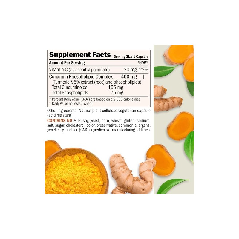 Andrew Lessman Turmeric Extract 400mg - High Potency Capsules