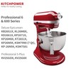 KITCHPOWER 6 Quart Flex Edge Beater for KitchenAid Bowl-Lift Stand