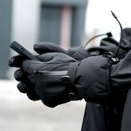 TACTICAL BIRD Winter Gloves Women Men Ski Snow Gloves Liner Thermal Warm Touch Screen, Suit for Running, Cycling, Biking, Hiking, Driving, Walking, Typing, Freezer Work, Sports (Black, M)