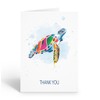Stonehouse Collection Sea Turtle Thank You Card Set, Tropical Ocean