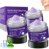 UptVin 3 Pcs Teeth Restoration Mineral Powder, Purple Tooth Whitening