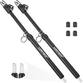 2-Pack Dual Head Tire Pressure Gauge, Heavy Duty Truck Tire Air Gauge Range 10-150PSI 1-10Bar, Straight-On Pencil Air Pressure Gauge Extended Tube for Semi Truck, Car Tire Pressure Checker