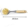 SOVYOULIVE 2 Pack Kitchen Dish Brushes with Bamboo Handle and