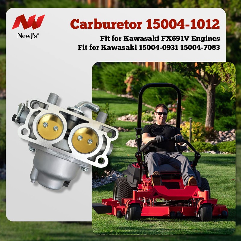 NewJ's Carburetor 15004-1012 Fit for Kawasaki FX691V Engines Fit for