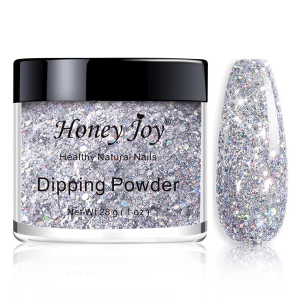 Honey Joy 28g/Box Silver Gray Shine Glitter Hexagon Sequins Paillette