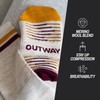 Outway Lightweight Merino Wool Crew Socks for Men & Women,