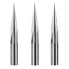 HUHAO 3PCS Carbide Engraving V Groove Cutting Bit 2 Flute