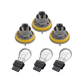 269 Motorsports Rear Tail Light Lamp 3 Sockets with 3157 Bulbs Compatible with 1999-2004 Grand Cherokee