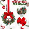 Knitgrip 6 Pcs Small Christmas Cabinet Wreaths Bulk Mini Kitchen