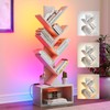 Evermagin 6 Tier Tree Bookshelf with Lights, LED Book Tree