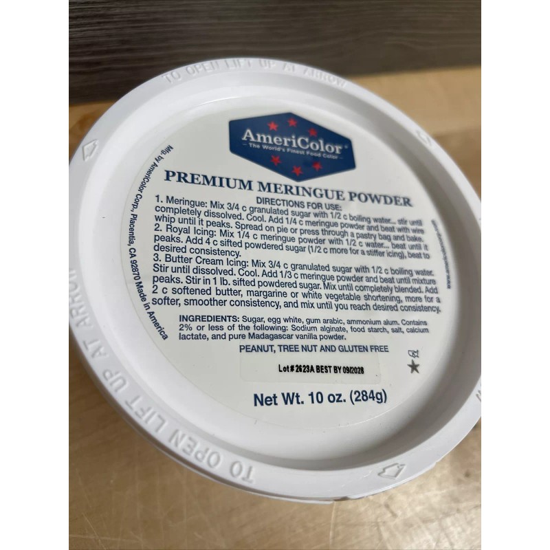 Americolor Premium Meringue Powder 10oz Exp 09/28