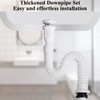 Flexible Waste Pipe,Viceda 40mm Bathroom Sink Waste Pipe with Waste
