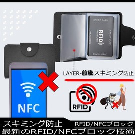 [kakatrend] Anti-Skimming RFID Card Case | Thin PU Material Holds 24 Cards | Perfect for Business & Casual, green