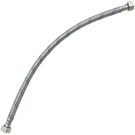 AERZETIX - C51047 - Flexible Connection Hose - Flex Hose - 400 mm - 3/8 Inch Female - 3/8 Inch Female - Tap Health Mixer Tap Kitchen Bathroom Sanitary