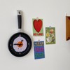 Wall Clock ABS Fried Egg Frying Pan Shape Silent Battery