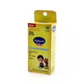 Hyland's LOT of 4 / Hyland's 4Kids Earache Relief (Swimmers Ear) Liquid Drops 0.33 fl oz